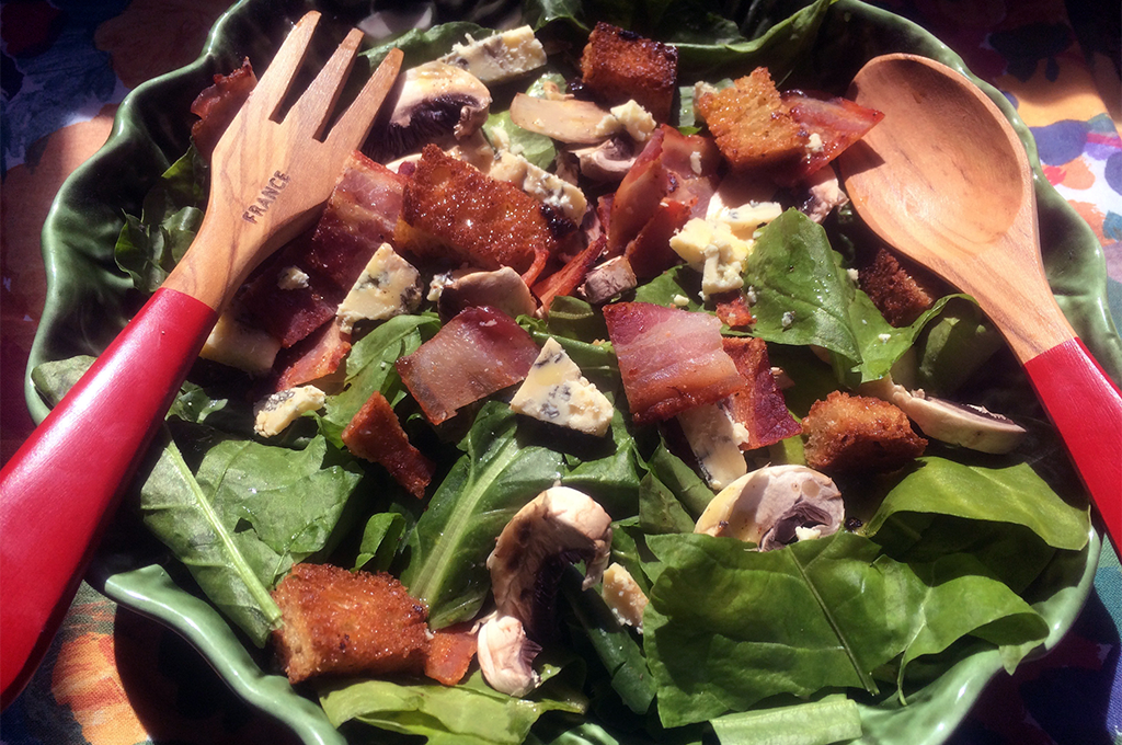 Something for Everyone Spinach and Bacon Salad