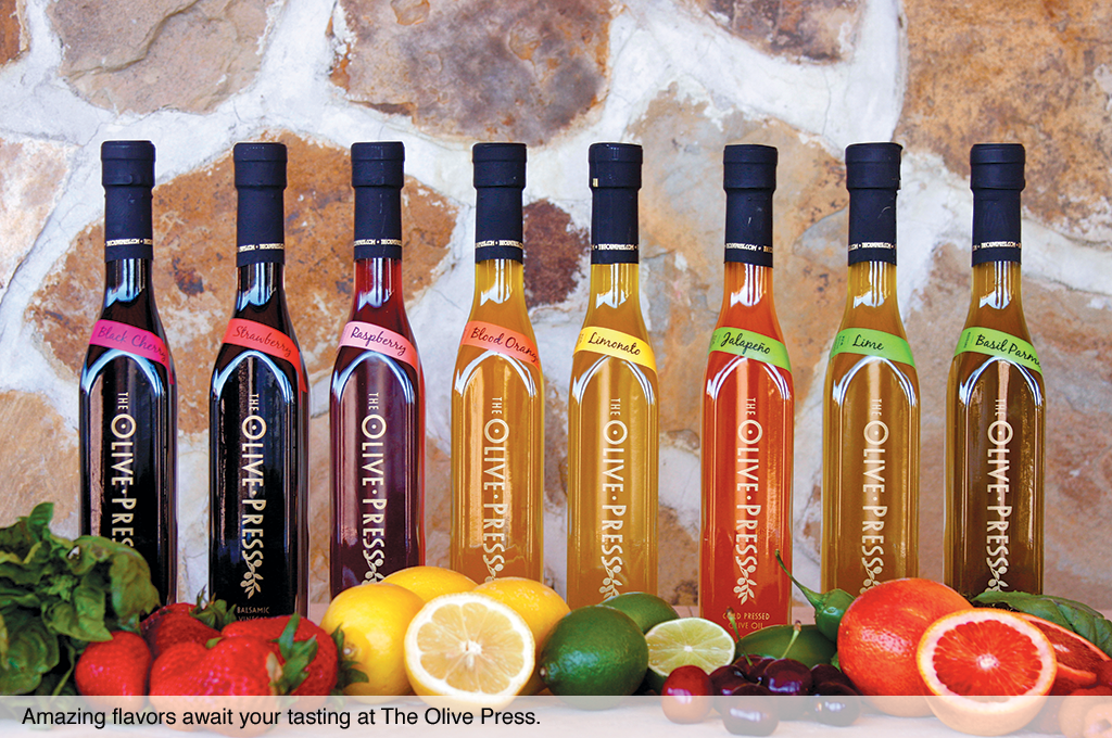 Amazing flavors await your tasting at The Olive Press.